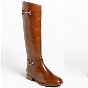 Tory Burch Tan/Brown Leather Tall Riding Boots